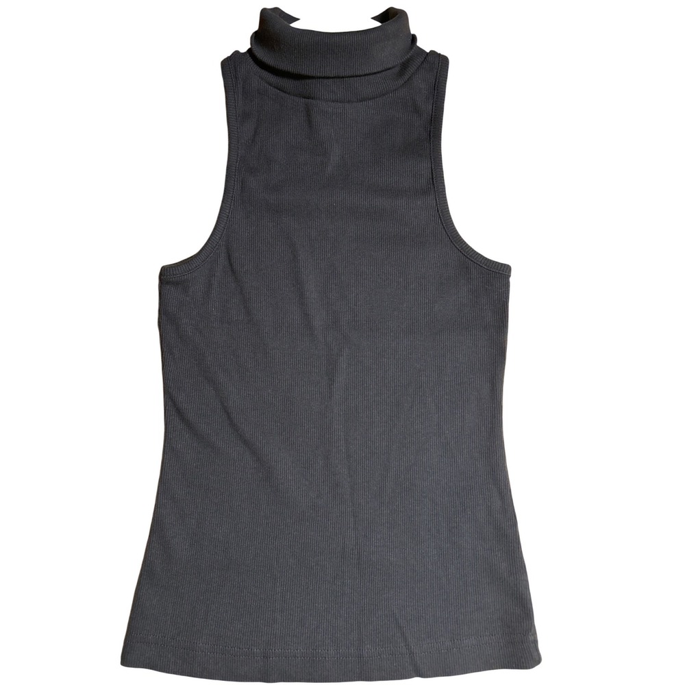 Maeve Anthropologie Halter Turtleneck Tank Top Black Size XS